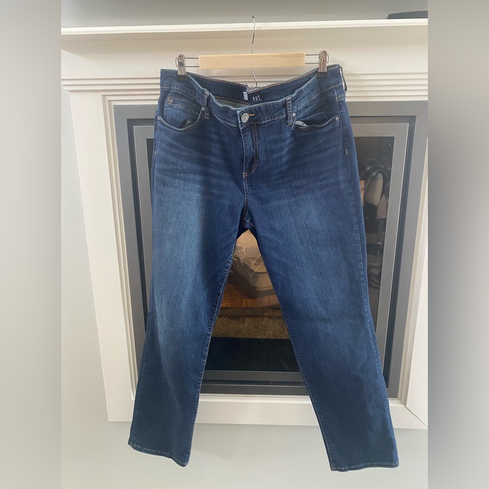 Women’s Plus Size Catherine Boyfriend Kut From The Kluth Blue Jeans- Sz 16